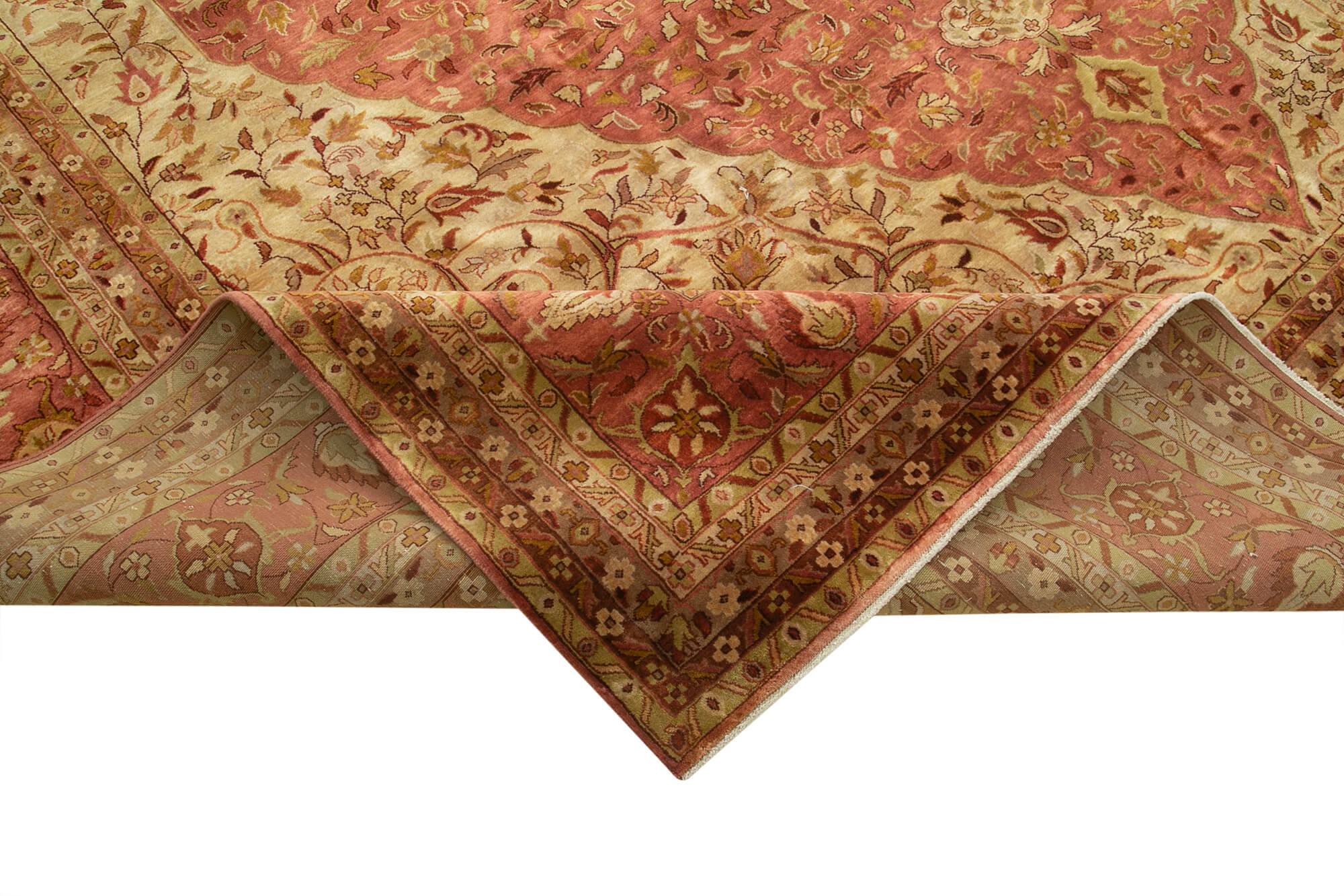 Handmade Wool Area Rug - Classic Red Turkish Hand Knotted Rug 11'6''x17'5''