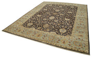 Handmade Wool Area Rug – Tebriz Brown Classic Cotton Wool Rug 12'x15'3''