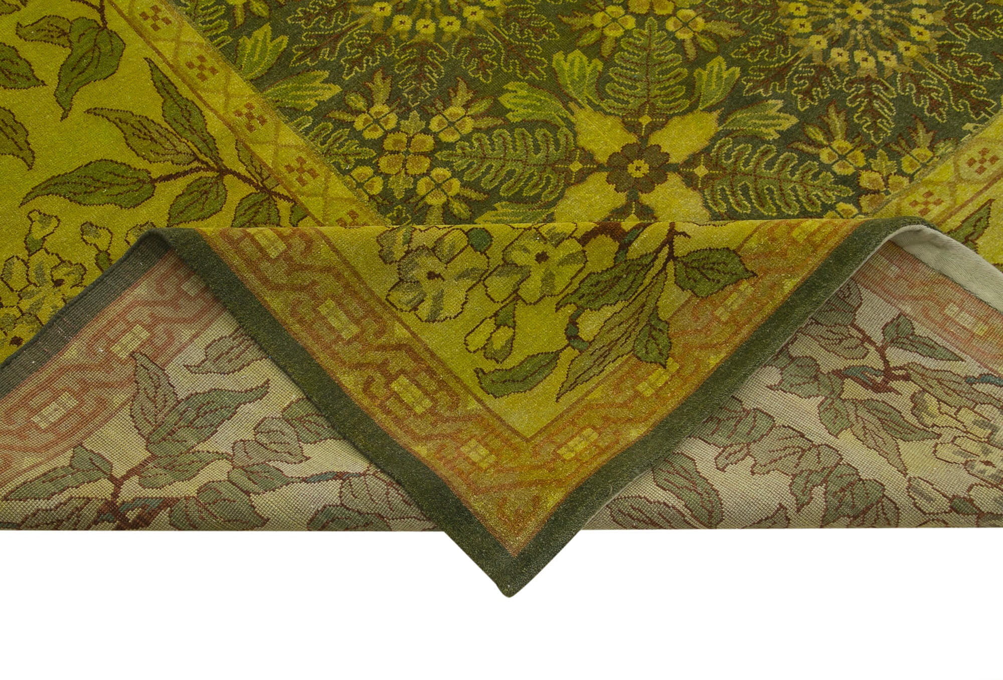 Handmade Wool Area Rug – Vintage Turkish Carpet | Classic Cotton Rug 12'x16'10''