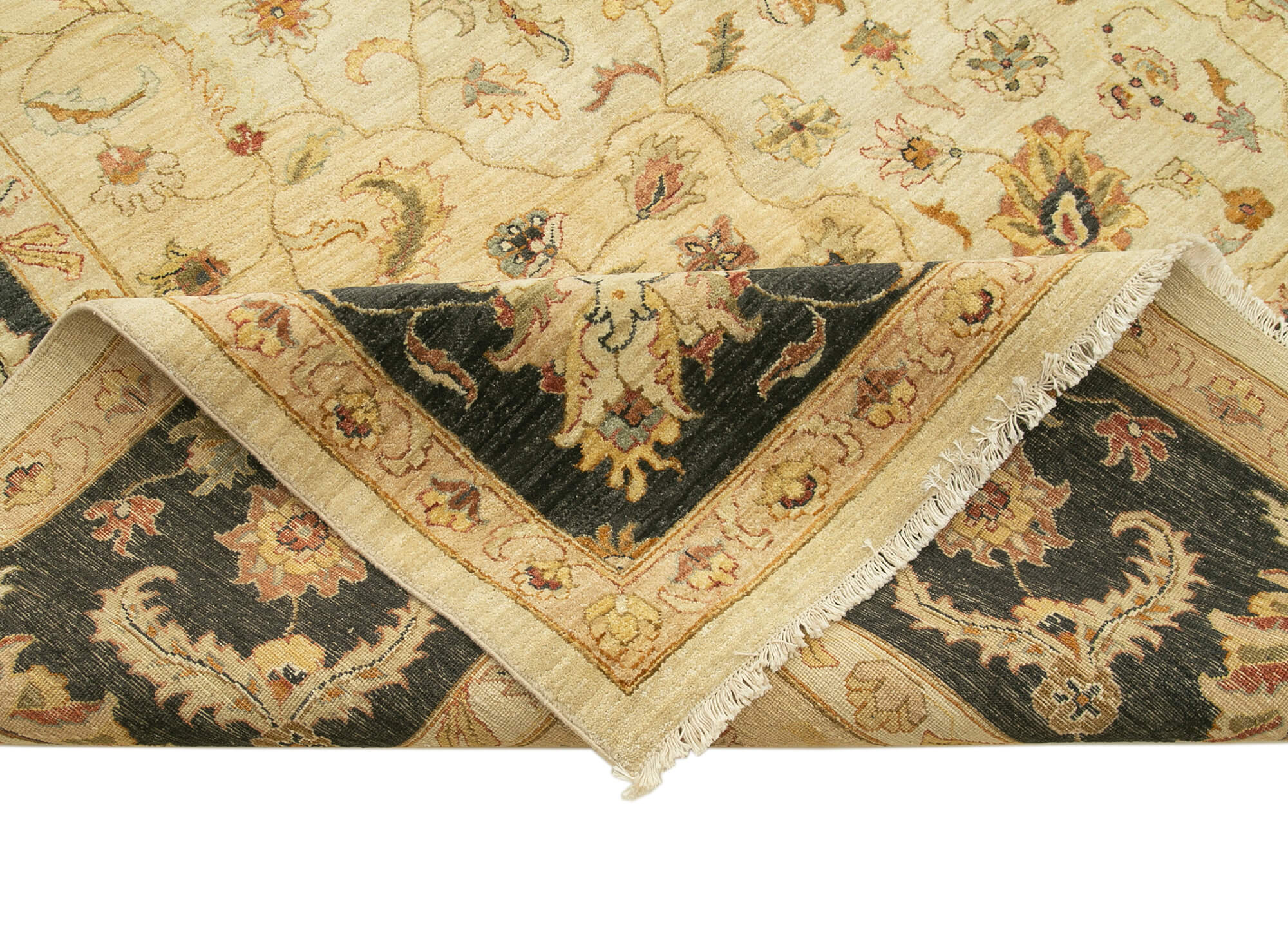 Handmade Wool Area Rug | Durable Cotton Weave | Soft Wool Carpet Classic Style Rug
