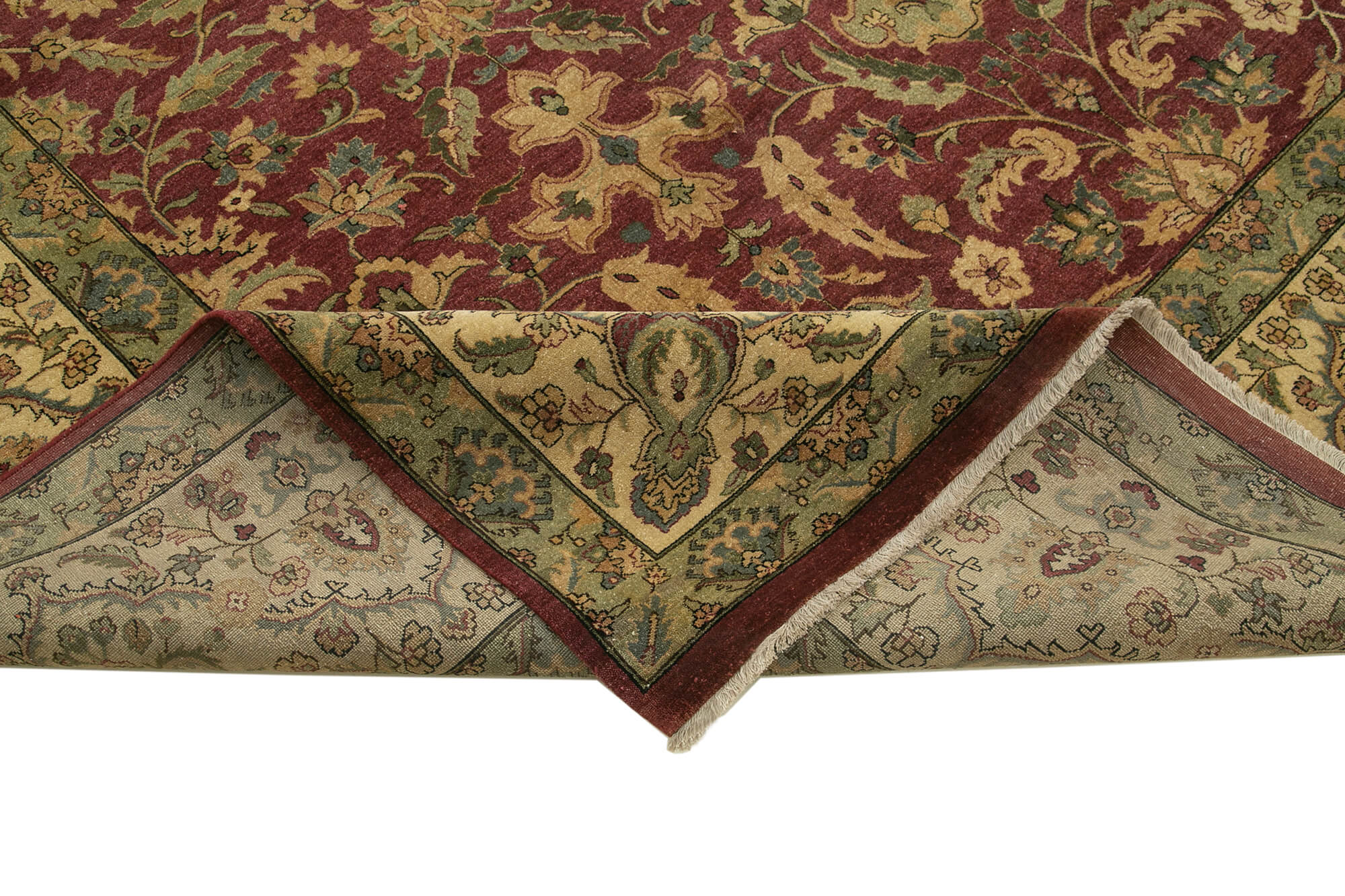 Handmade Area Rug – Classic Red Turkish Hand Knotted Wool Carpet 11'8" x 14'11"