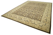 Handmade Wool Area Rug – Tebriz Beige Classic Cotton Wool Rug 13'3''x18'2''