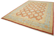 Handmade Wool Area Rug – Classic Yellow Cotton Wool Rug 12'2''x17'2'' Large Living Room
