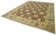 Handmade Wool Area Rug – Classic Cotton Rug Beige 13'x17'7'' Soft Texture Carpet
