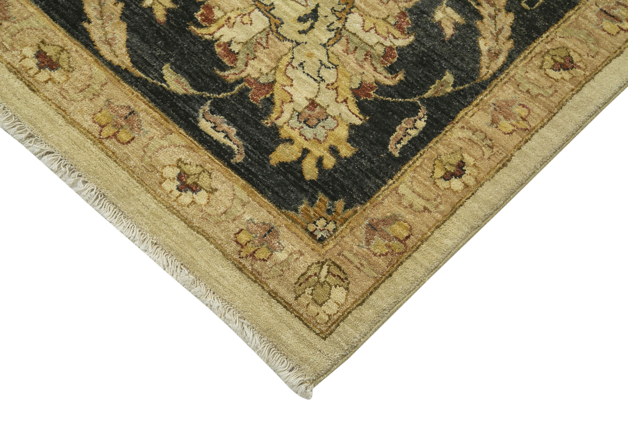 Handmade Wool Area Rug – Tebriz Classic Beige Cotton Wool Carpet 13'8''x19'11''