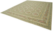 Handmade Wool Area Rug – Tebriz Classic Cotton Wool Beige Rug 12'x14'9''