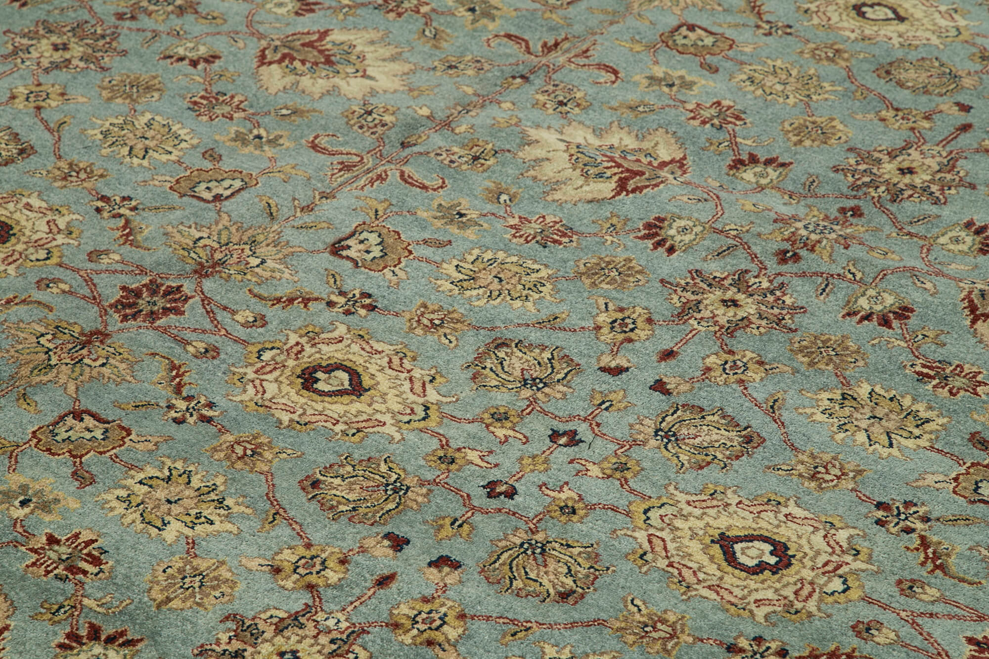 Handmade Wool Area Rug – Tebriz Classic Brown Cotton Wool Rug 10'8''x15'5''