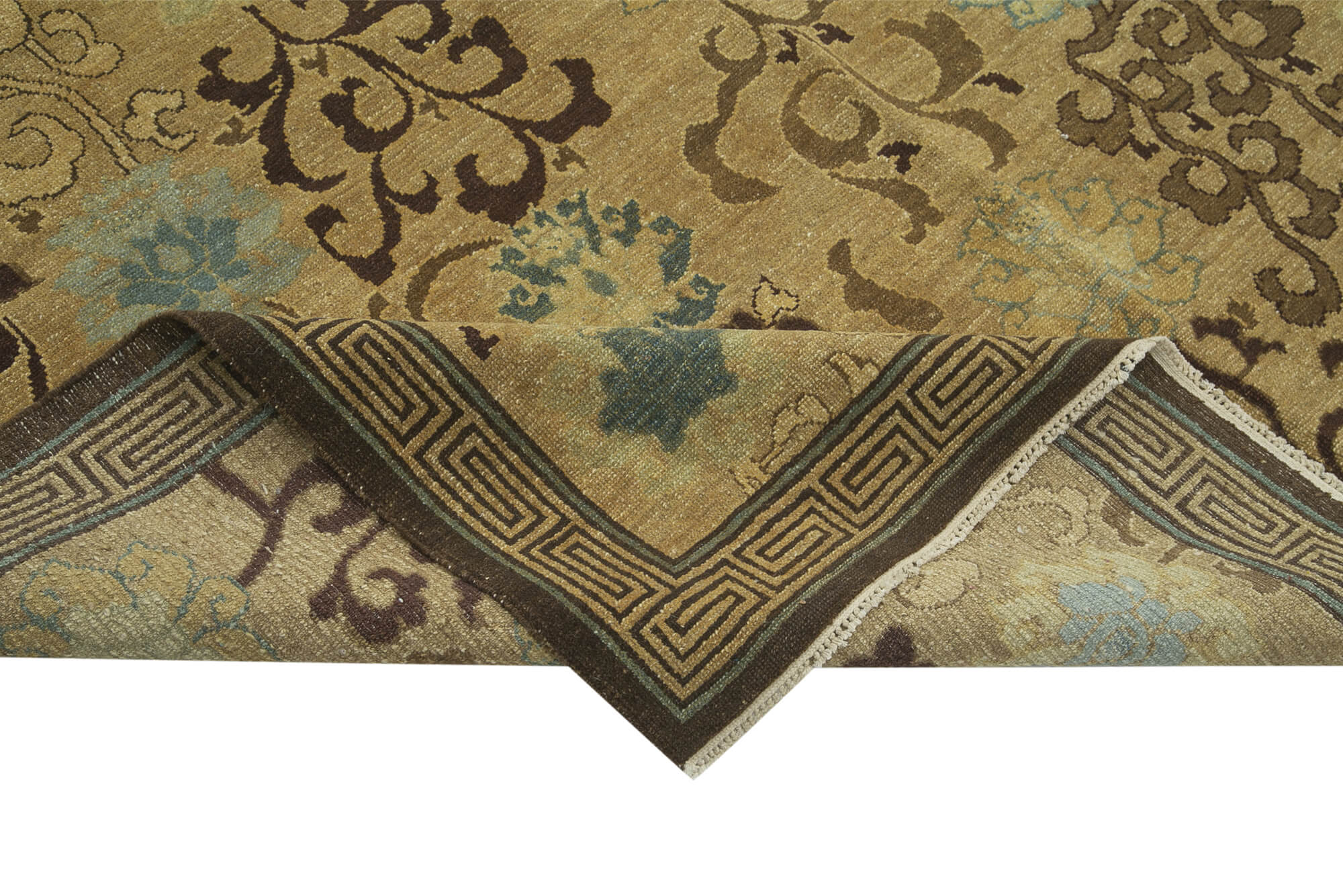 Handmade Wool Area Rug – Classic Beige Cotton Wool Rug 11'9''x16'3'' by Agacan