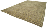 Handmade Wool Area Rug – Tebriz Classic Beige Cotton Wool Carpet 11'10''x18'1''