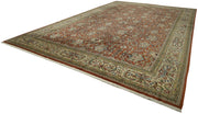 Handmade Wool Area Rug – Tebriz Classic Red Cotton Wool Rug 13'1''x19'9''