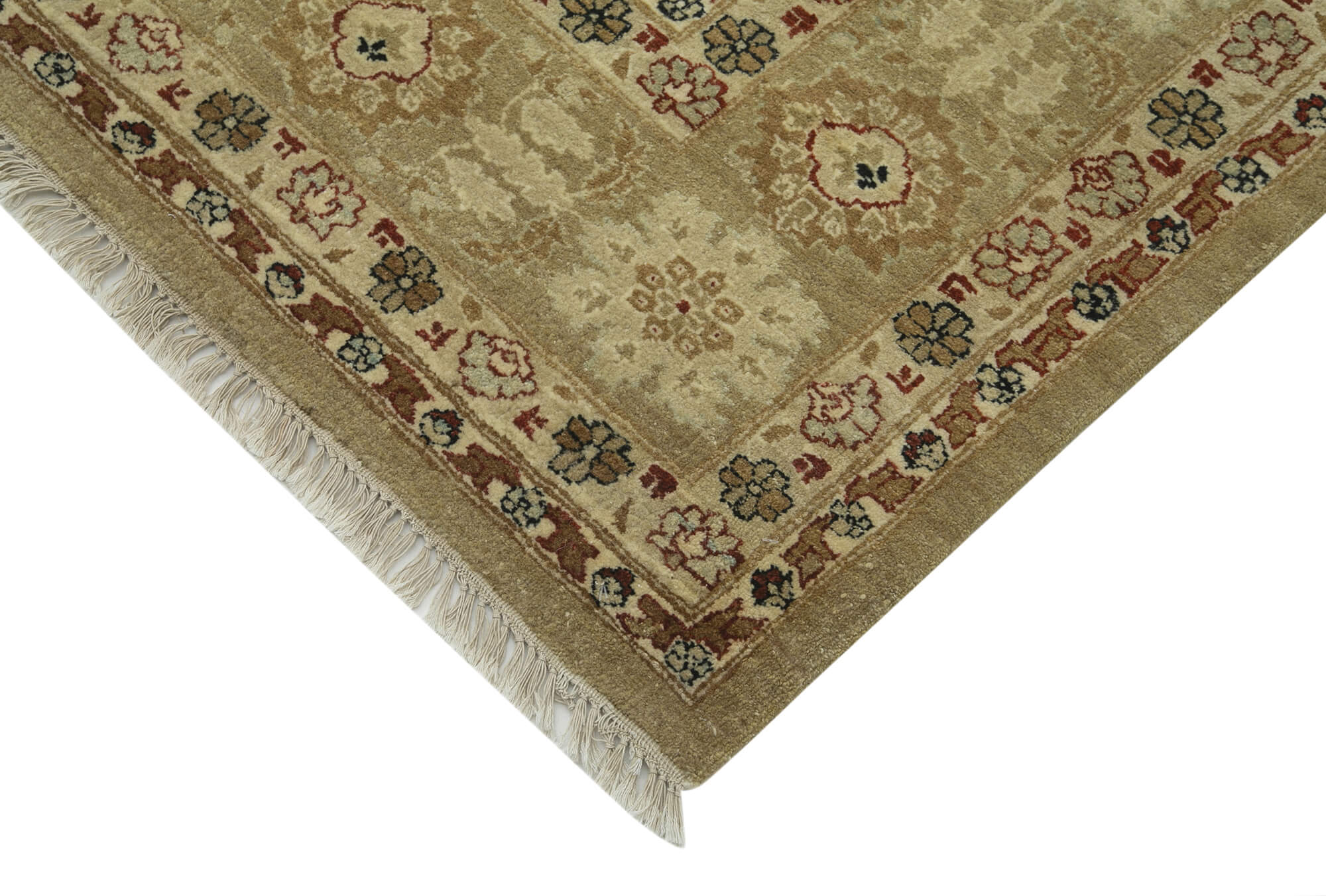 Handmade Wool Area Rug | Vintage Hand Knotted Rug – Soft Natural Fiber Cotton Wool Carpet