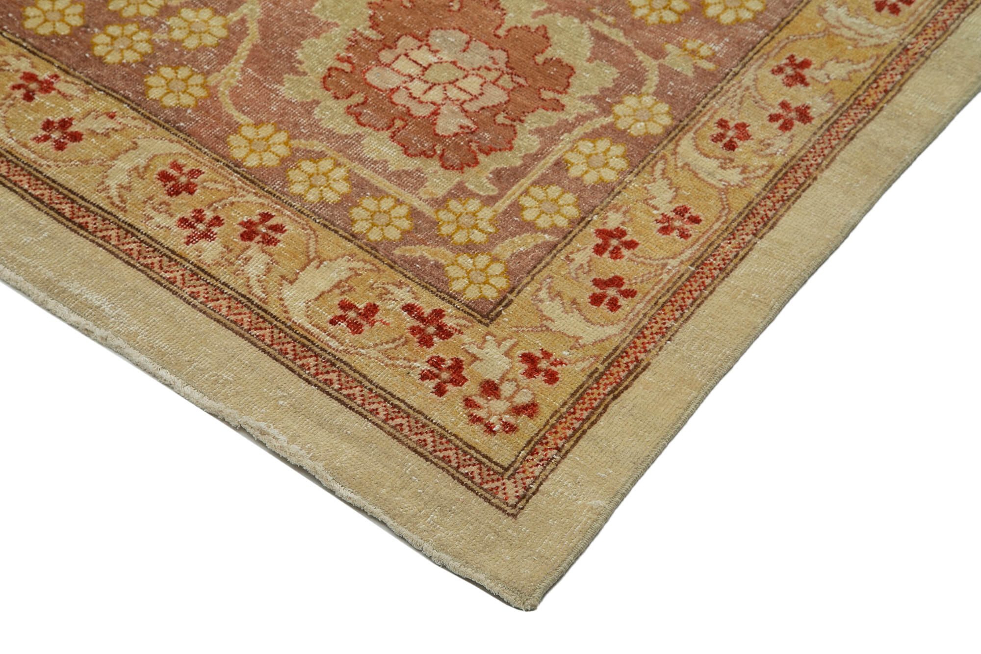 Handmade Wool Area Rug – Tebriz Beige Classic Cotton Rug 13'3''x17'11''