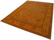Handmade Wool Area Rug – Tebriz Classic Orange Cotton Wool Rug 9'8''x14'2''