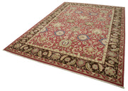 Handmade Wool Area Rug – Tebriz Classic Red Cotton Wool Carpet 9'11''x14'4''