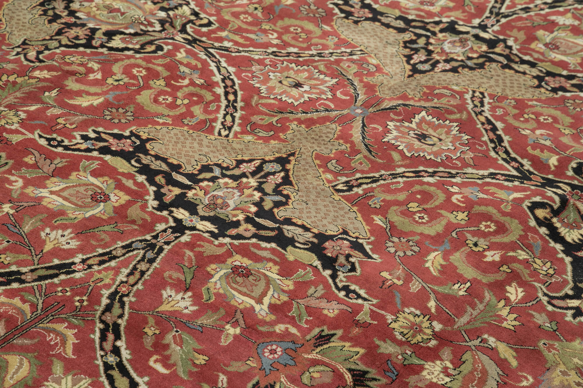 Handmade Wool Area Rug - Classic Red Turkish Hand Knotted Rug 10'x13'9''