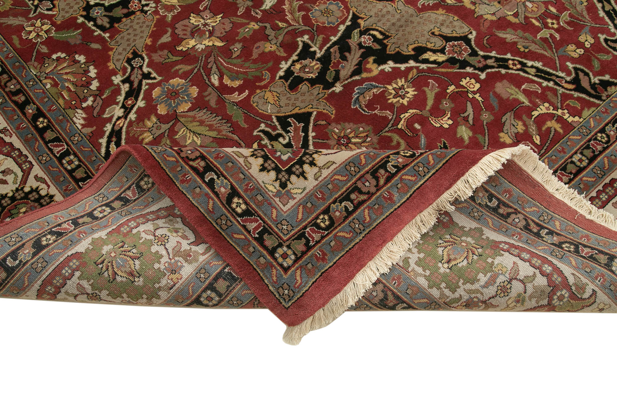 Handmade Wool Area Rug - Classic Red Turkish Hand Knotted Rug 10'x13'9''