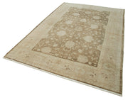Handmade Wool Area Rug - Tebriz Classic Beige 5x9 Feet Durable Cotton Wool Rug
