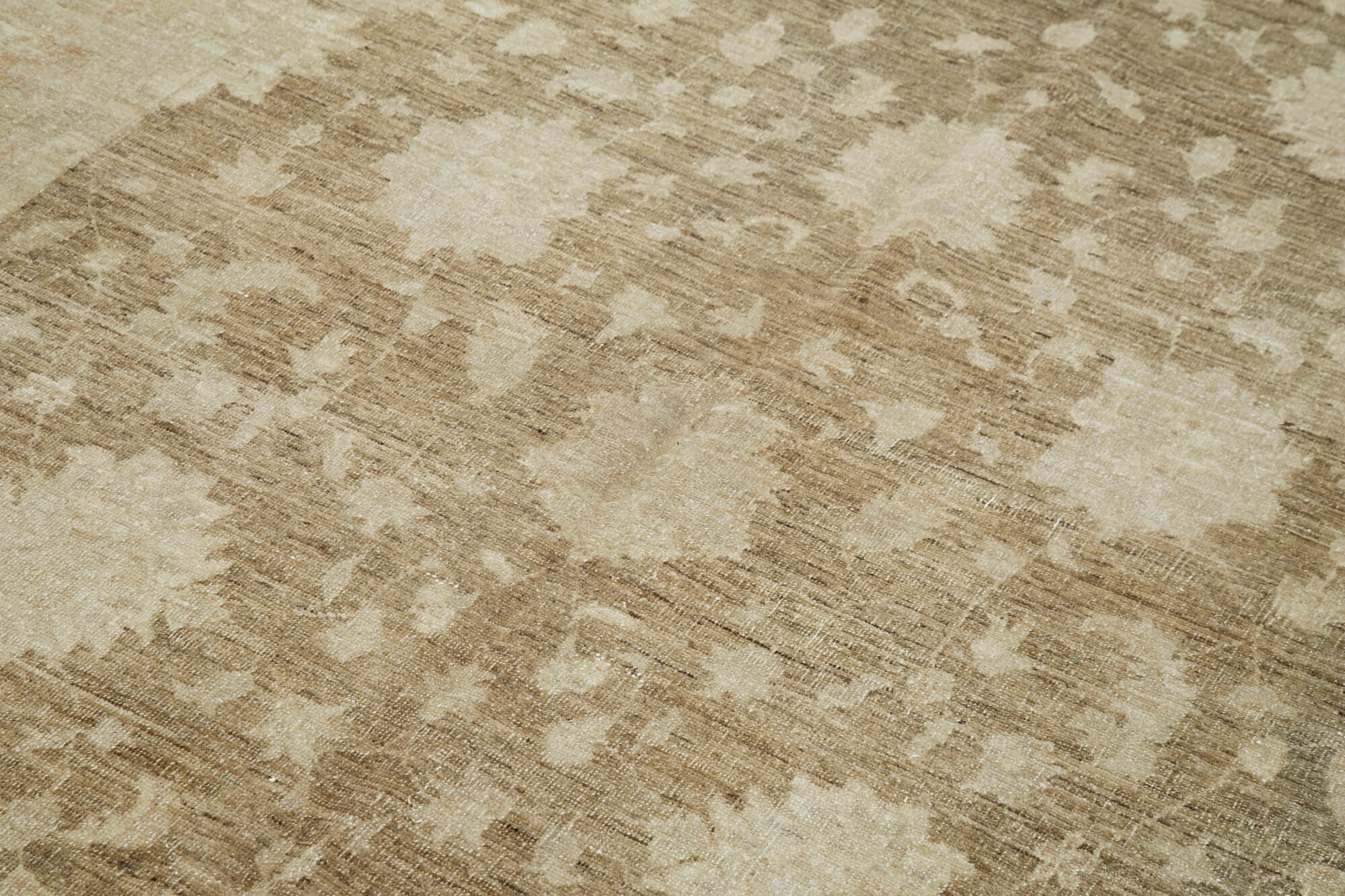 Handmade Wool Area Rug - Tebriz Classic Beige 5x9 Feet Durable Cotton Wool Rug