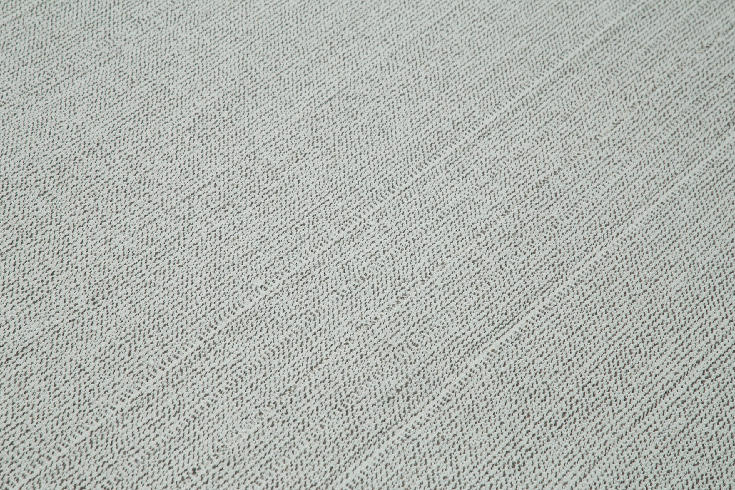 Vintage Flatweave Rug Handmade Area Rug 10'0" x 11'11" - Beige Cotton Wool Carpet