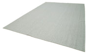 Vintage Flatweave Rug – Handmade Area Rug 10'0''x13'9'' Cotton Wool Carpet