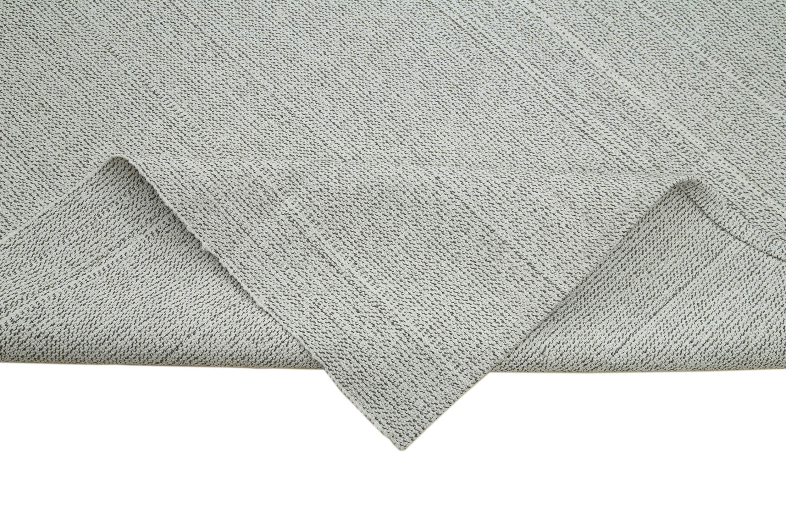 Vintage Flatweave Rug – Handmade Beige Wool Area Rug 10'x14'2'' for Living Room