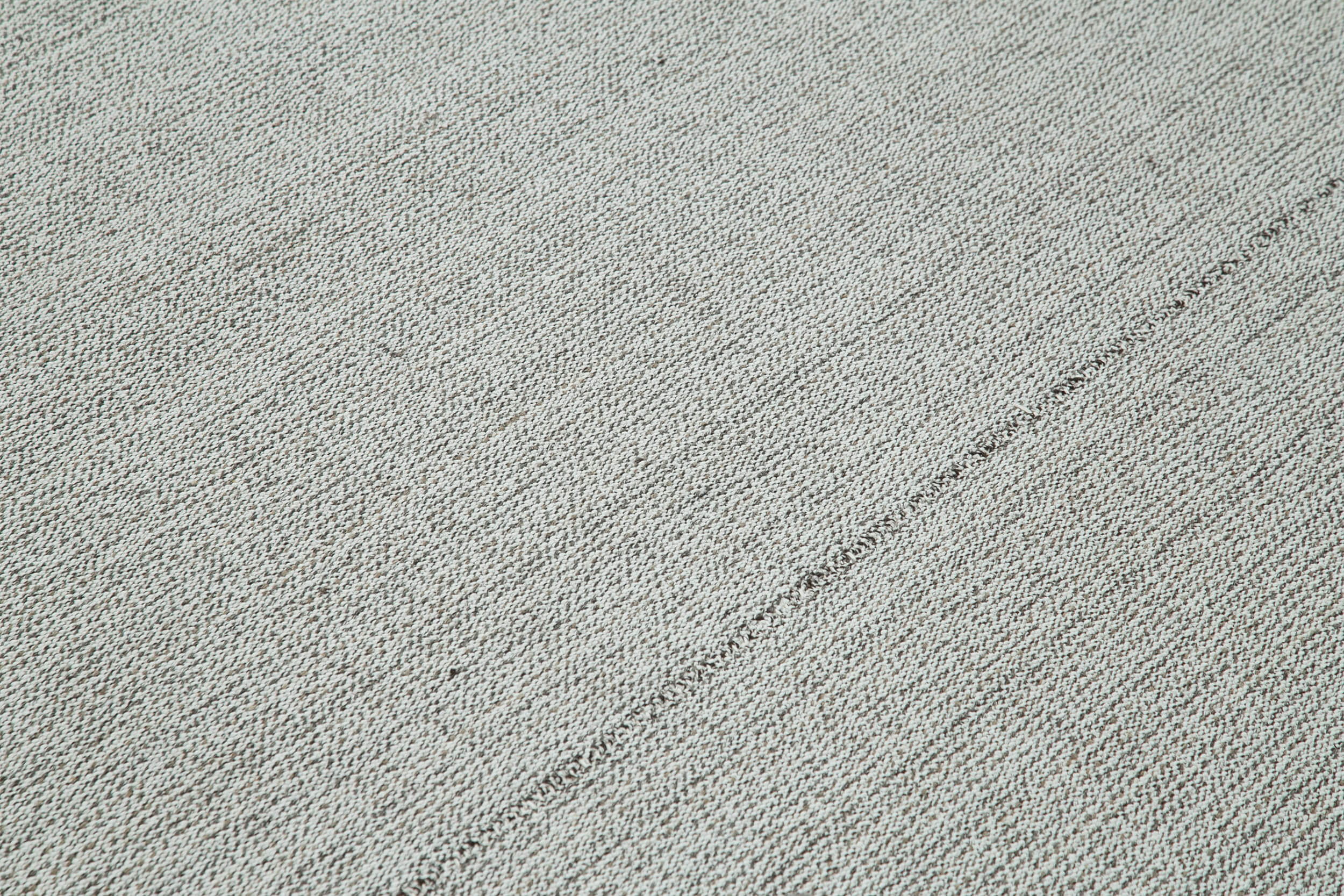Vintage Flatweave Rug – Handmade Cotton Wool Area Rug 10'6'' x 13'0'' Beige
