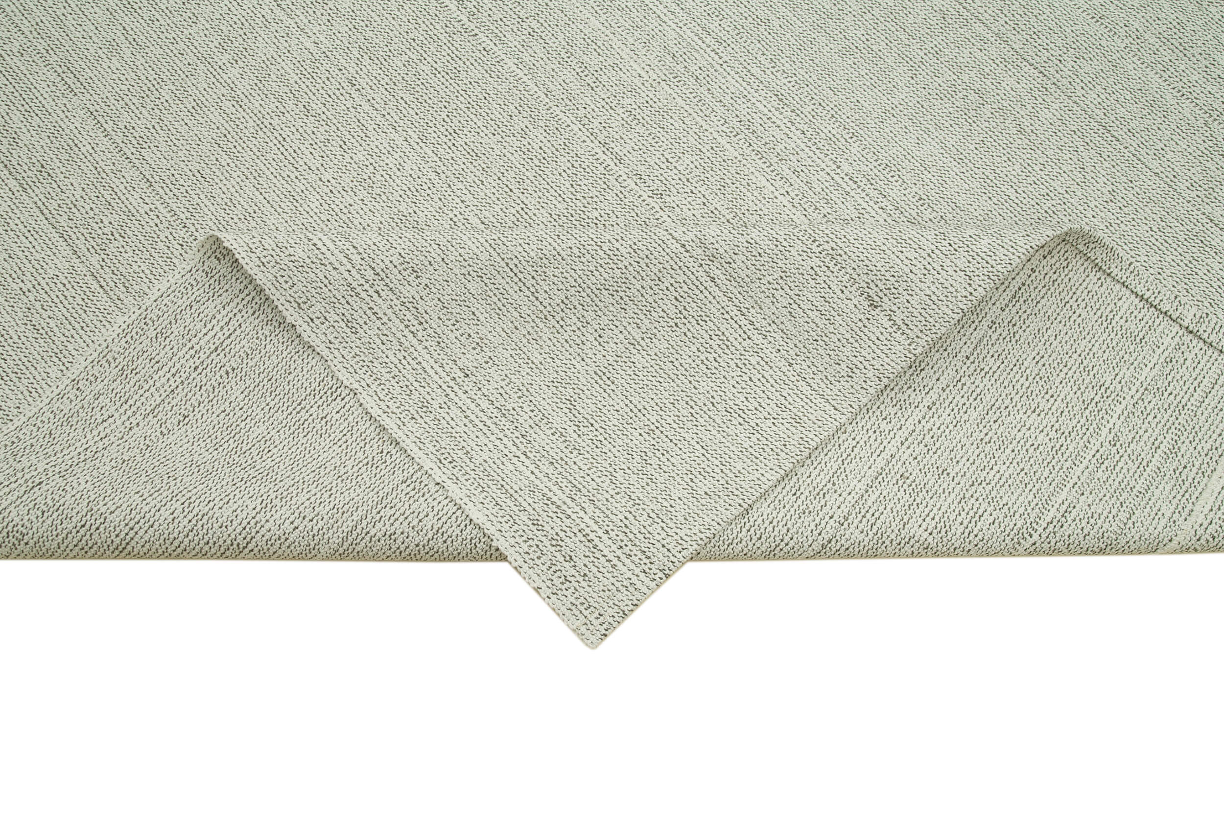 Vintage Flatweave Rug – Handmade Area Rug Cotton Wool Carpet 10'x12'2'' Beige