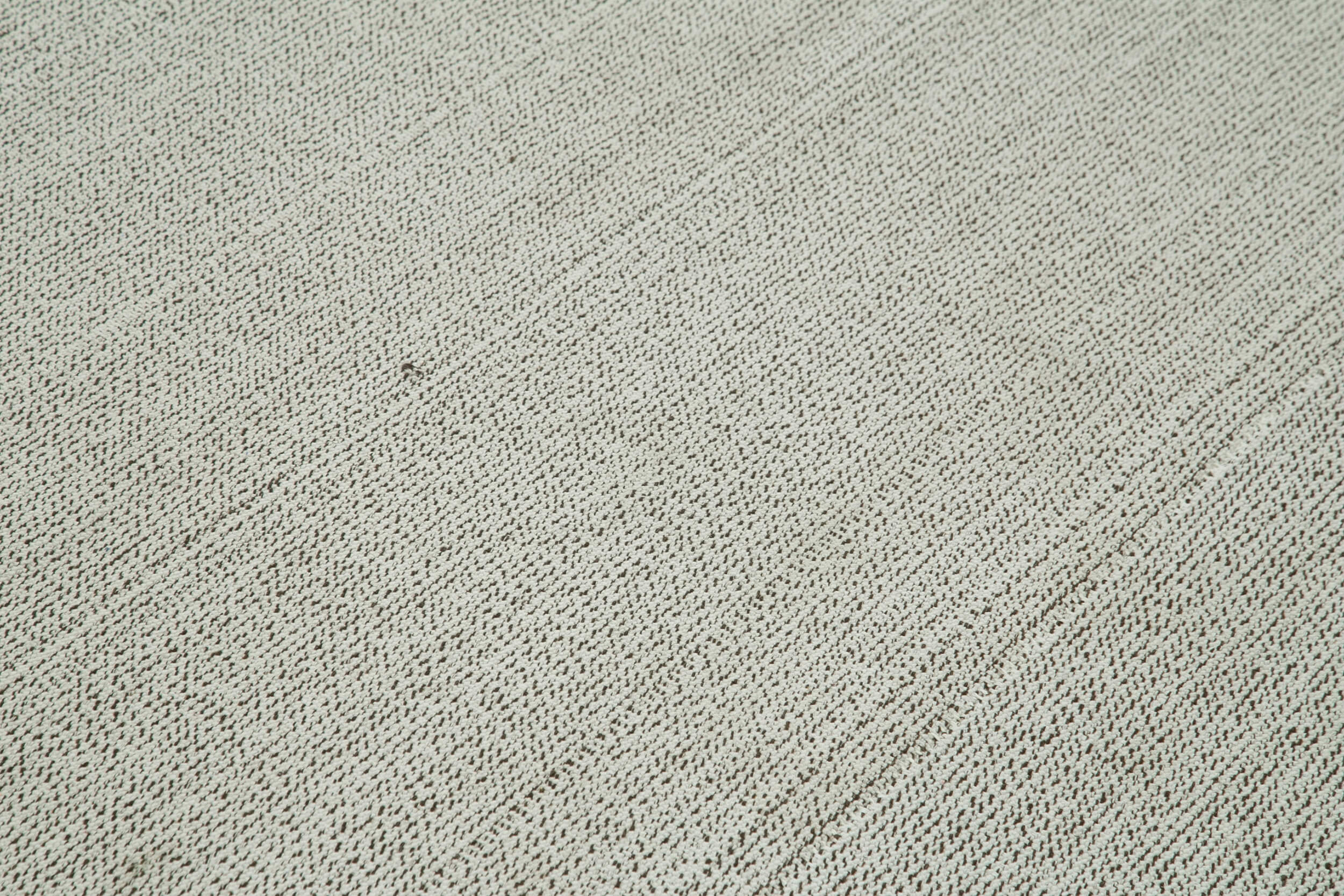 Vintage Flatweave Rug - Handmade Cotton Wool Area Rug 8'11'' x 12'0'' Grey