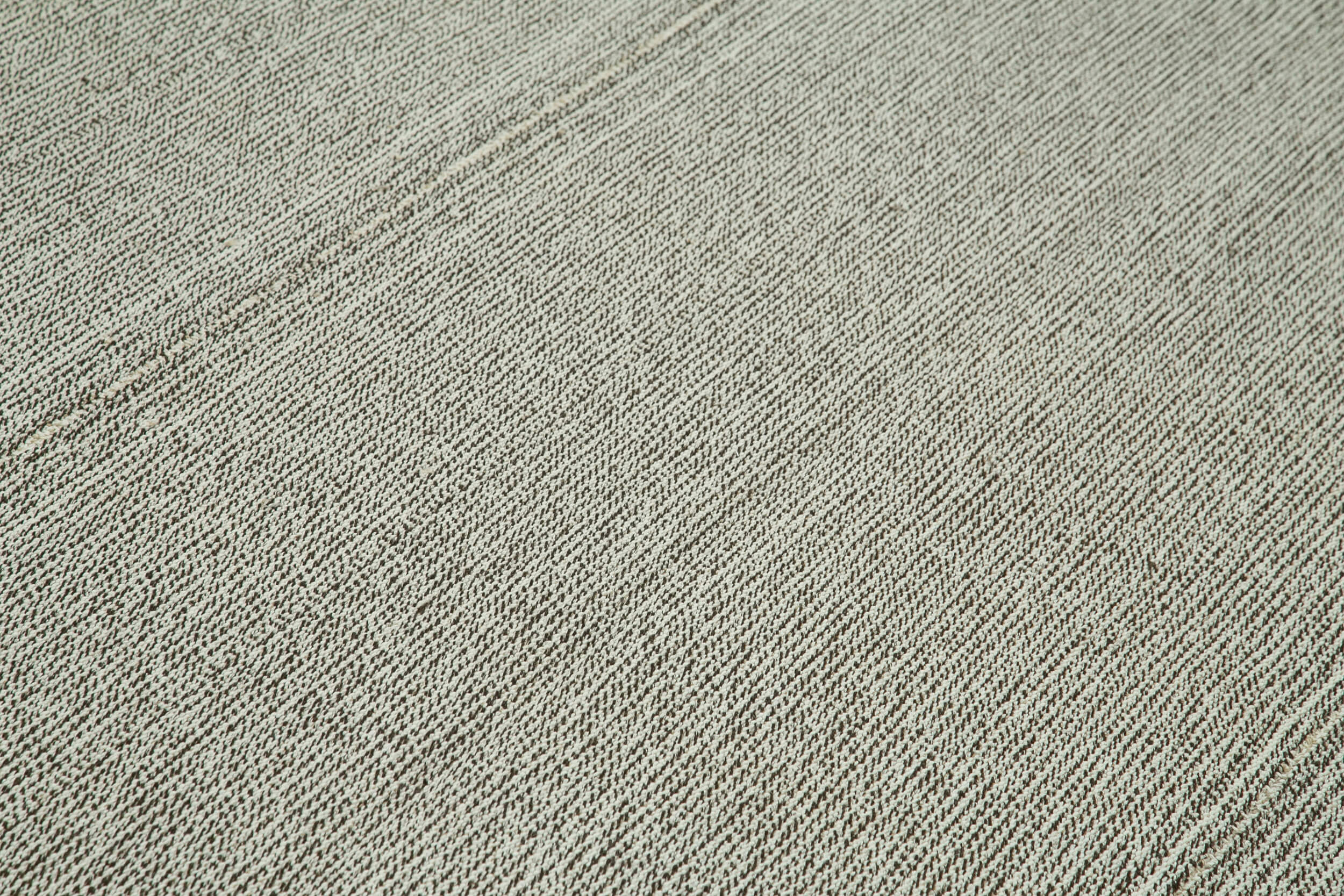 Vintage Flatweave Rug - Handmade Area Rug 7'10'' x 11'7'' Grey Cotton Wool