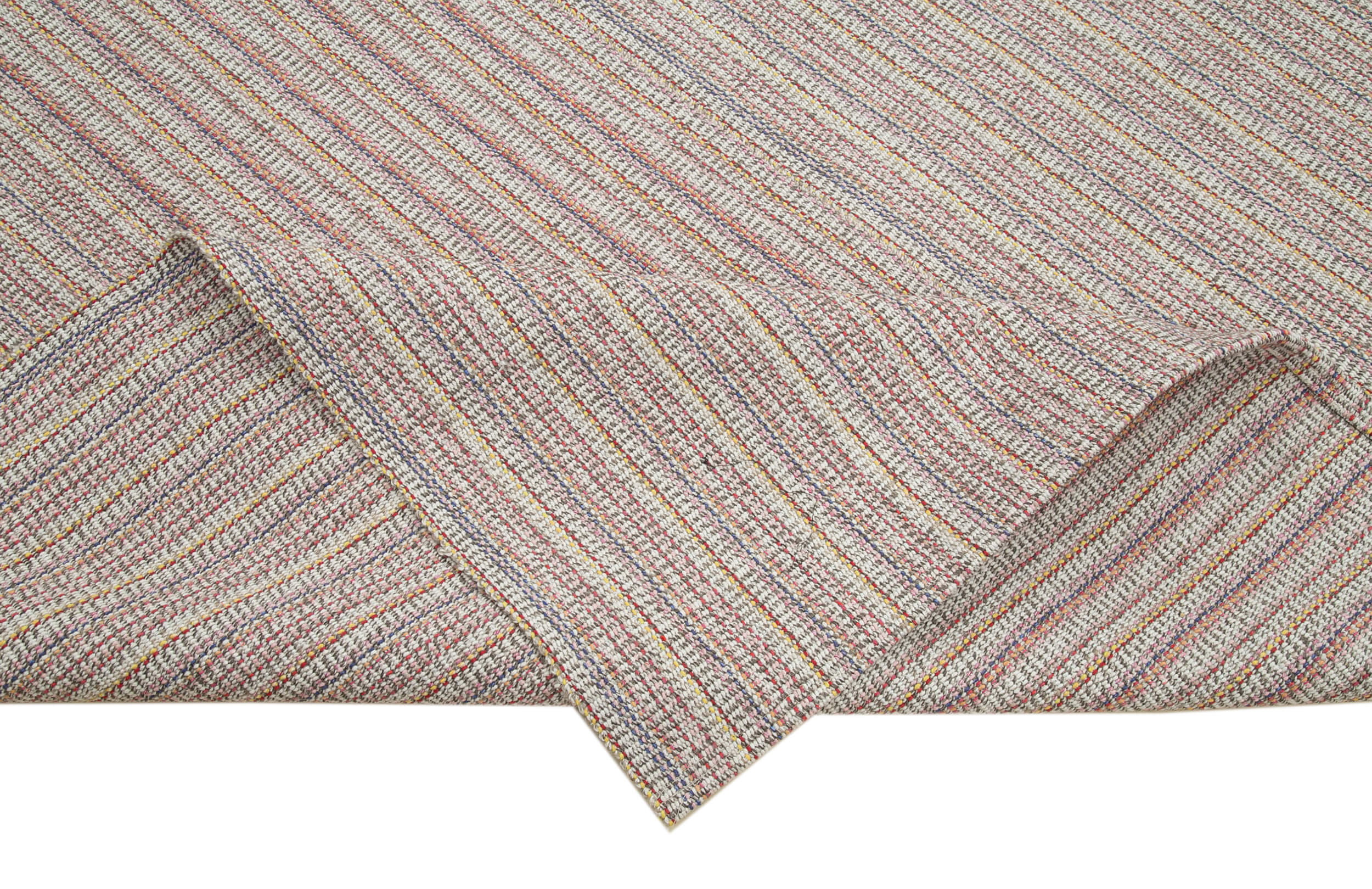 Vintage Flatweave Rug – Handmade Cotton Wool Area Rug 10'3'' x 13'0'' by Agacan