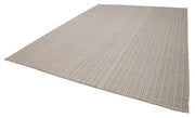 Vintage Flatweave Rug - Handmade Area Rug 10'4''x13'9'' Cotton Wool Blend