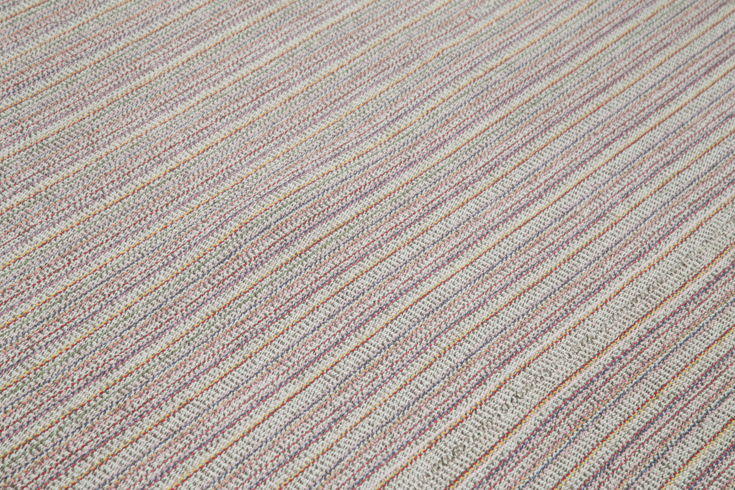 Vintage Flatweave Rug - Handmade Area Rug 10'4''x13'9'' Cotton Wool Blend
