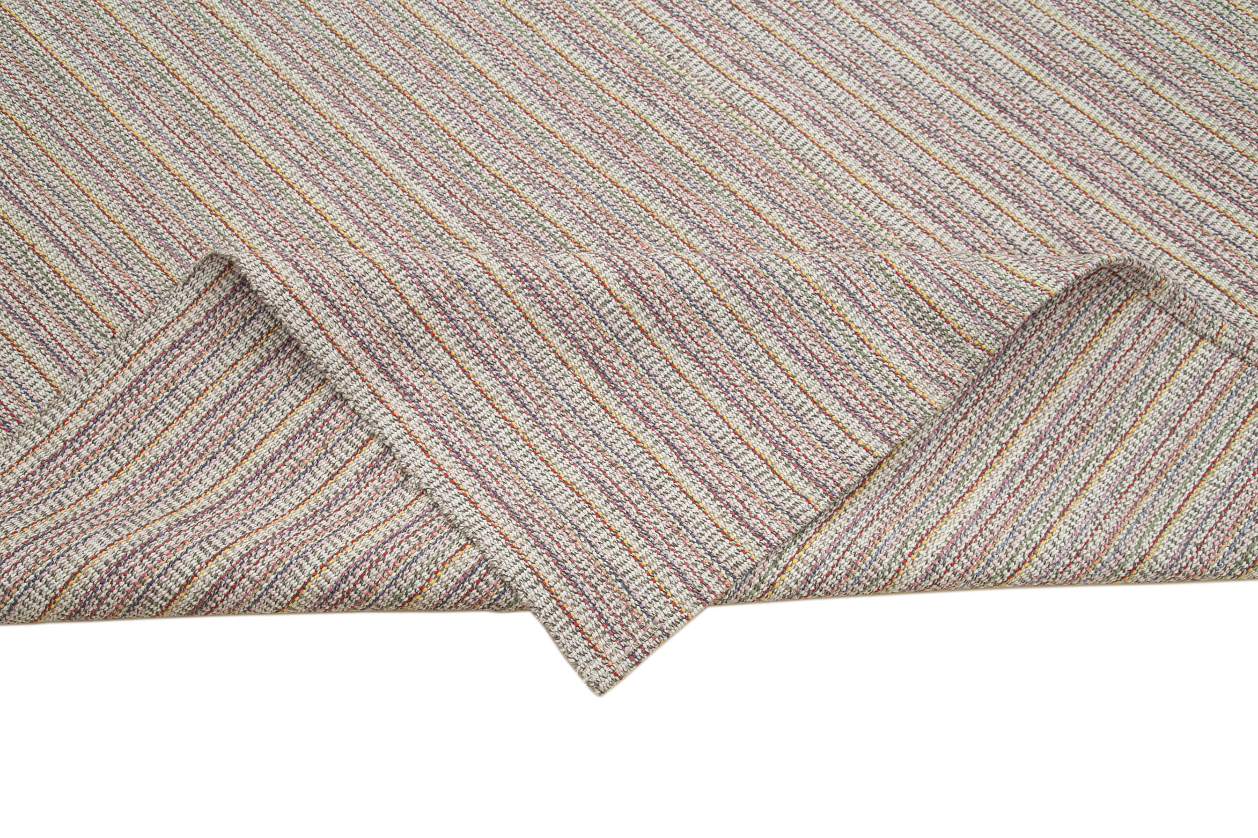 Vintage Flatweave Rug - Handmade Area Rug | Durable Cotton Wool Carpet 10'5''x13'5''