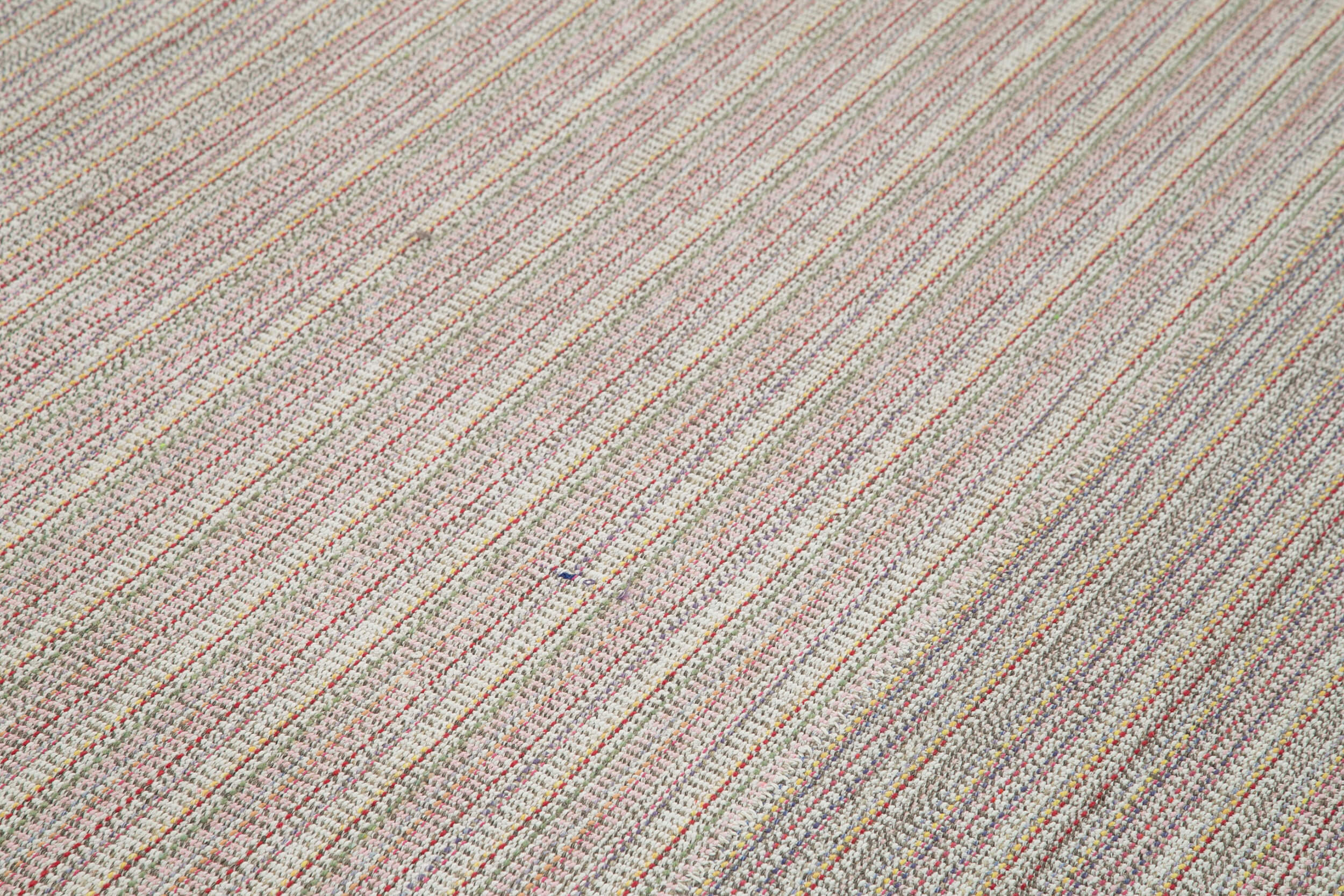Vintage Flatweave Rug – Handmade Area Rug Cotton Wool Carpet 9'4''x13'0''