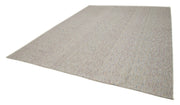 Vintage Flatweave Rug Handmade Area Rug 10x13 Cotton Wool Carpet - Agacan