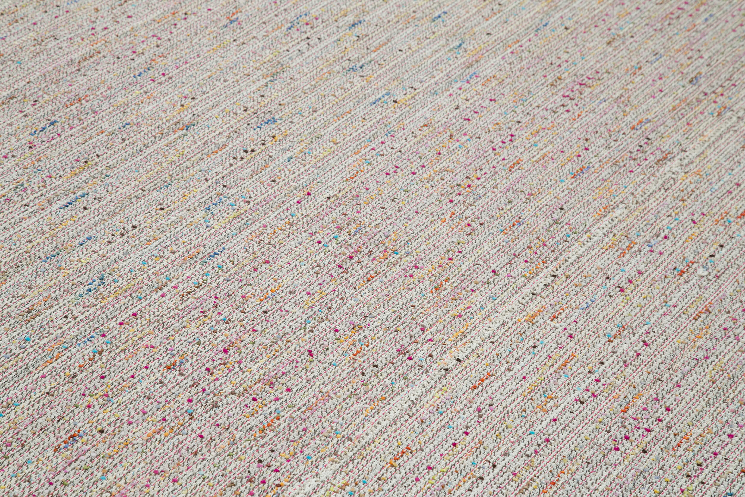 Vintage Flatweave Rug Handmade Area Rug 10x13 Cotton Wool Carpet - Agacan