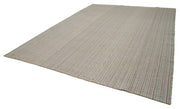 Vintage Flatweave Rug – Handmade Area Rug Cotton Wool Blend 10'2''x13'5'' Beige