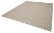 Vintage Flatweave Rug - Handmade Area Rug With Soft Wool Texture & Durable Cotton Weave 9'4" x 11'5"