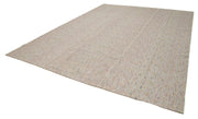 Vintage Flatweave Rug - Handmade Area Rug With Durable Wool & Cotton Wool Carpet, 10'4'' x 13'7''