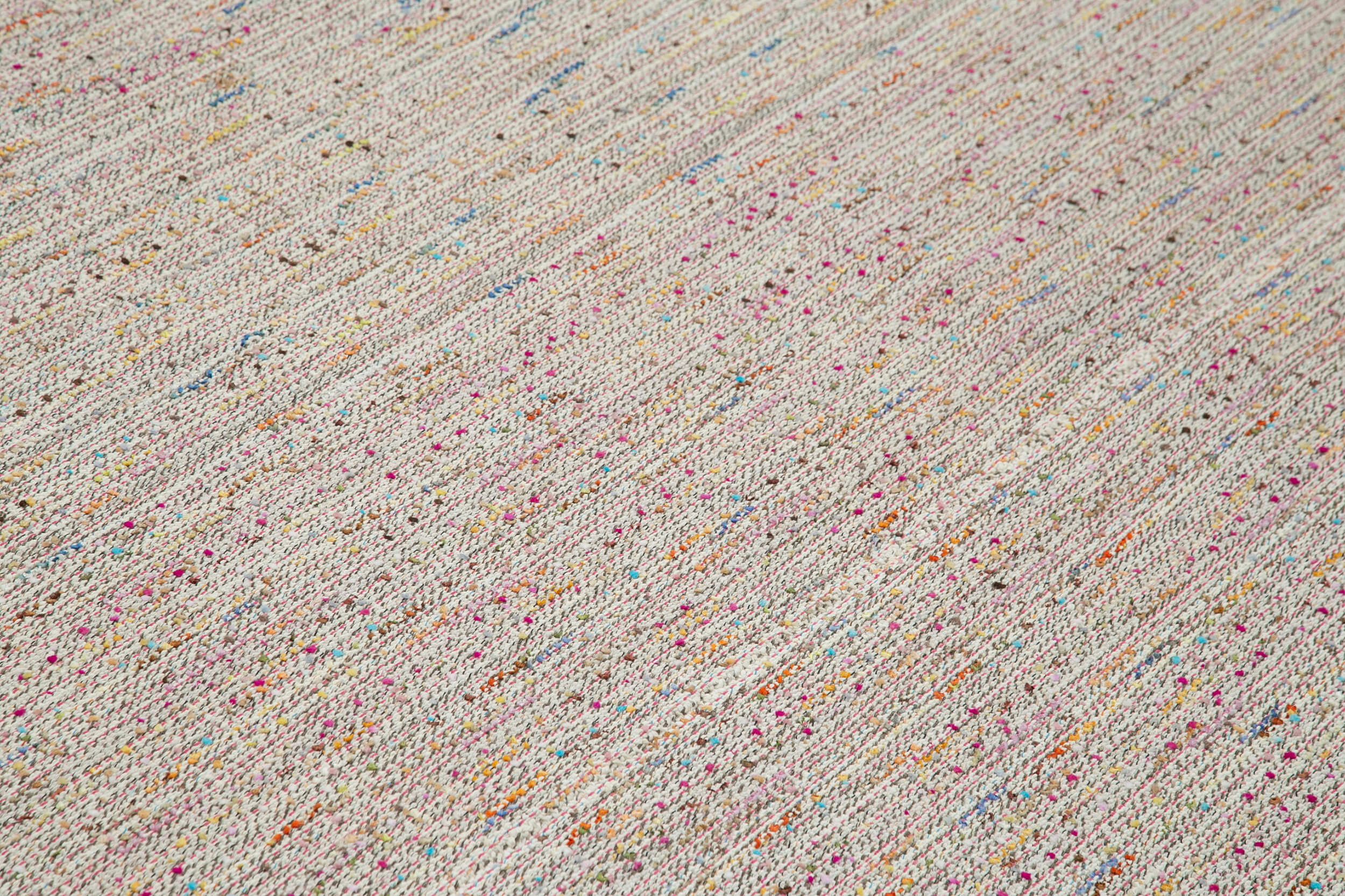 Vintage Flatweave Rug - Handmade Area Rug With Durable Wool & Cotton Wool Carpet, 10'4'' x 13'7''