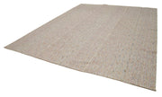 Vintage Flatweave Rug – Handmade Area Rug With Soft Wool Texture & Durable Cotton Weave 10'3''x12'7''