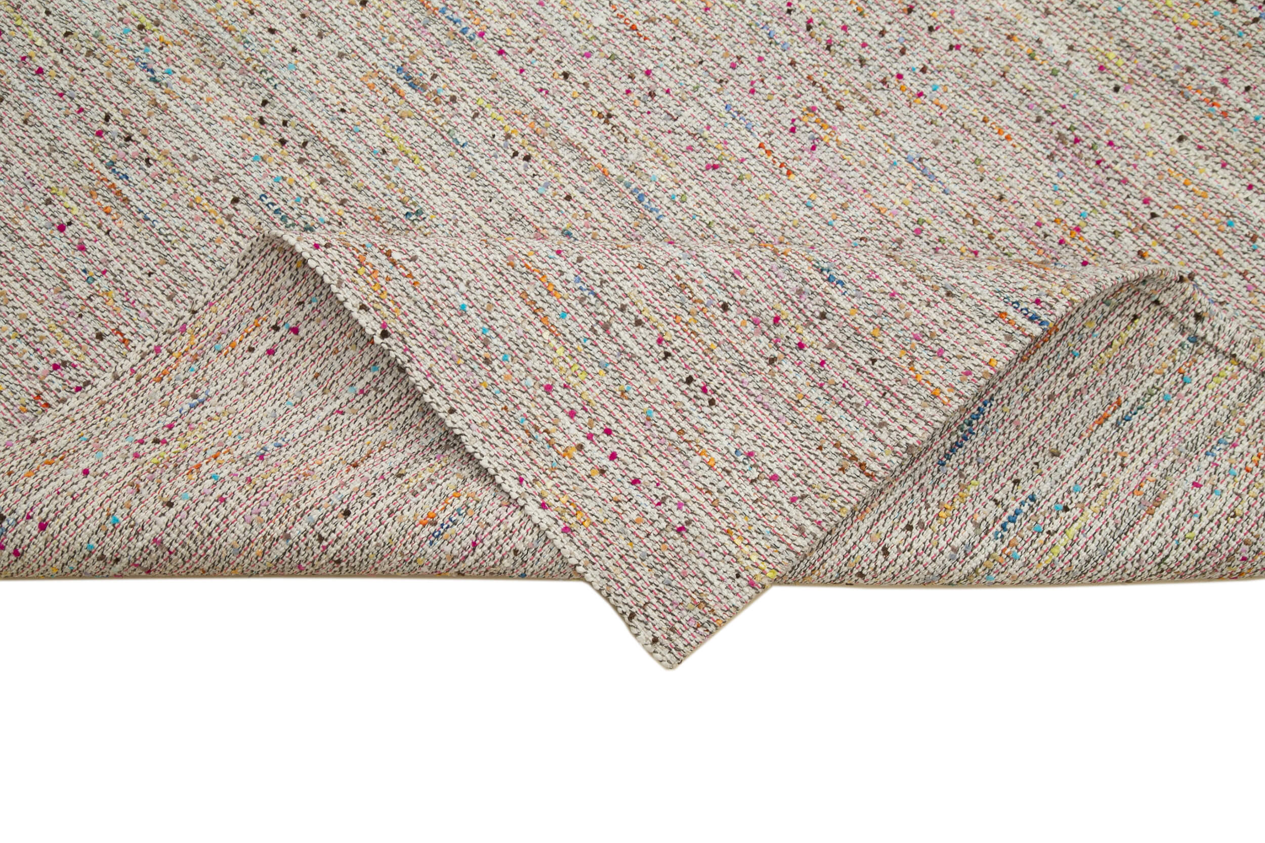 Vintage Flatweave Rug – Handmade Area Rug With Soft Wool Texture & Durable Cotton Weave 10'3''x12'7''
