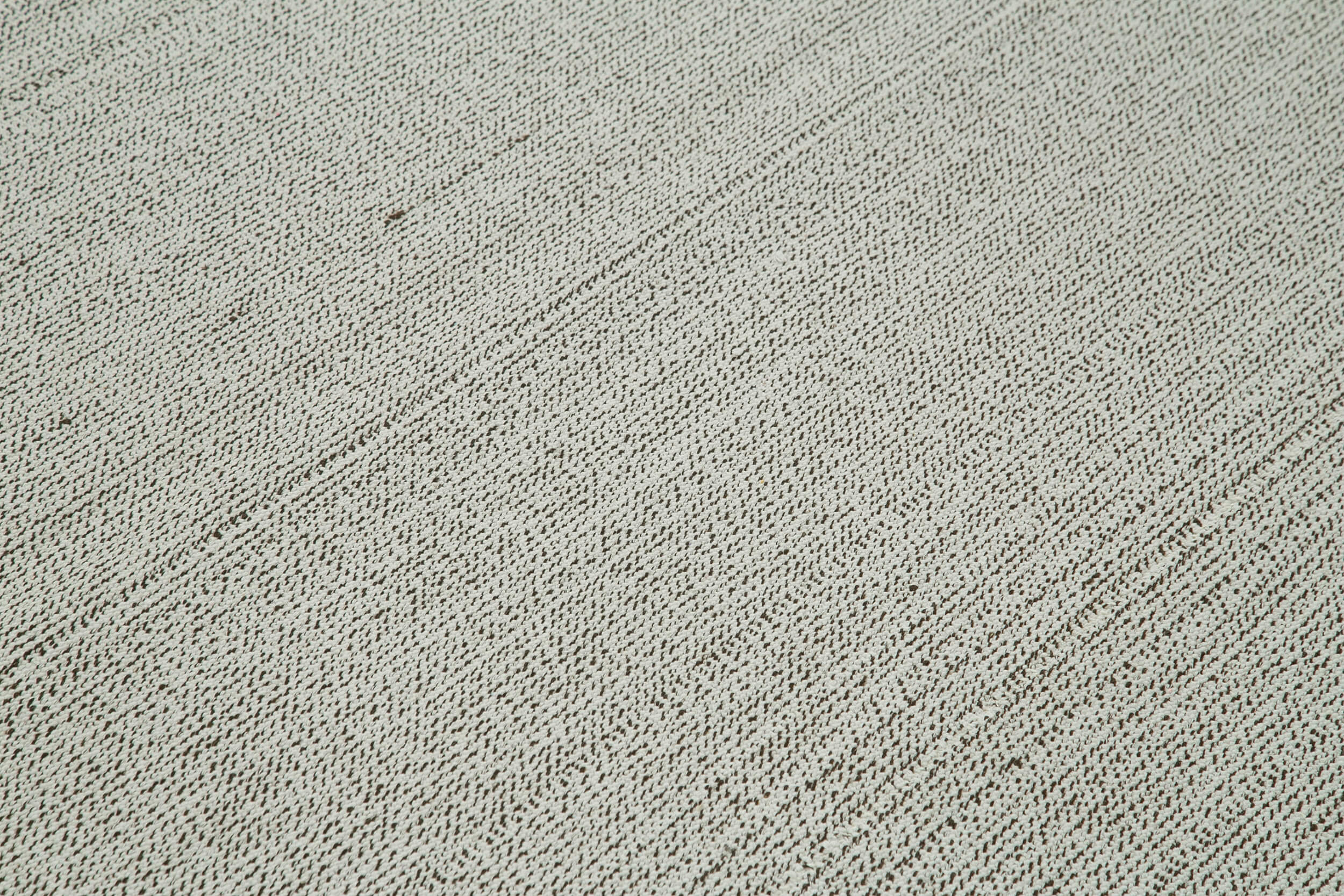 Vintage Flatweave Rug - Handmade Cotton Wool Area Rug 9'0" x 12'4" Beige