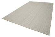 Vintage Flatweave Rug – Handmade Area Rug Cotton Wool Carpet 8'10''x13'0'' Beige