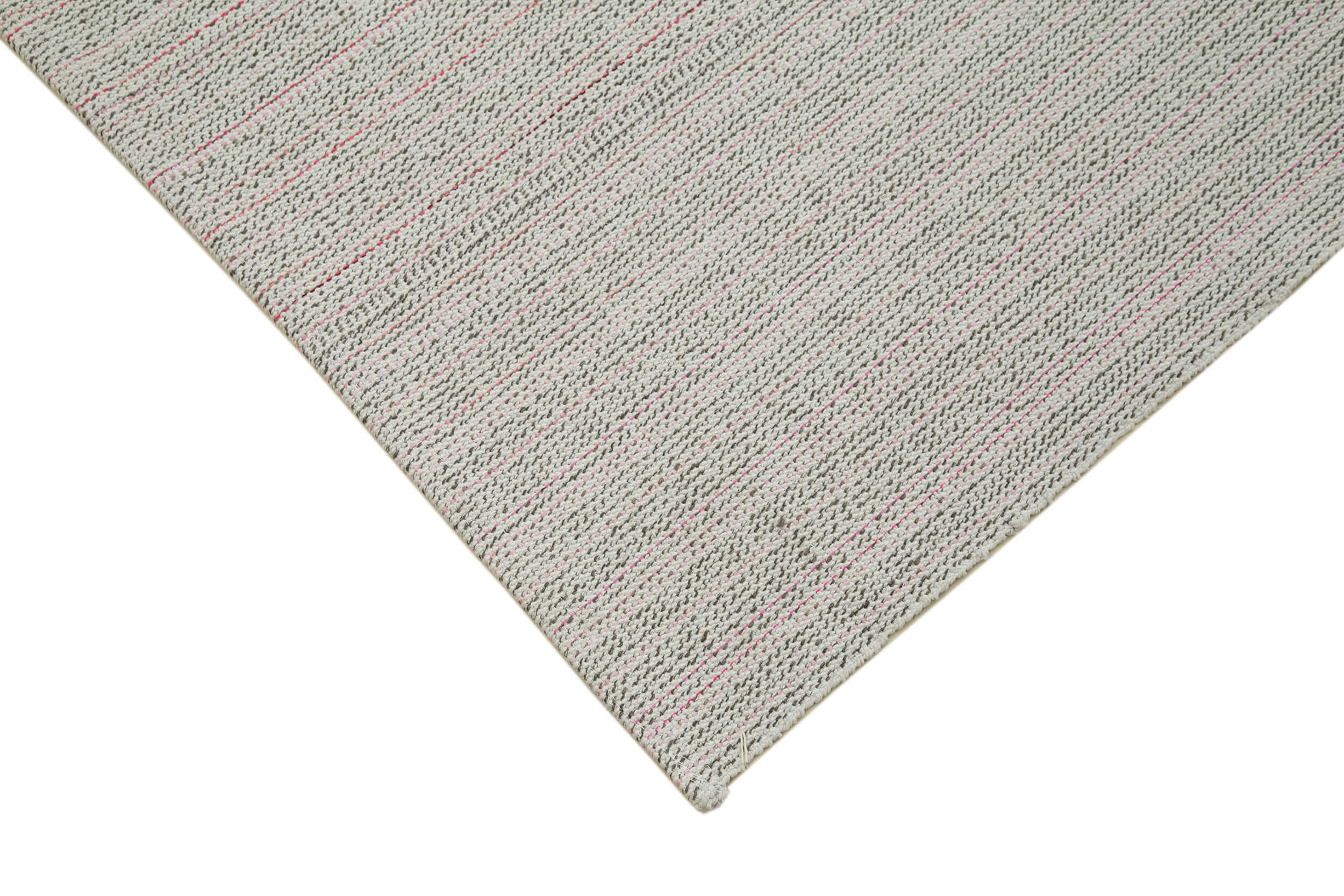 Vintage Flatweave Rug – Handmade Area Rug Cotton Wool Carpet 8'10''x13'0'' Beige