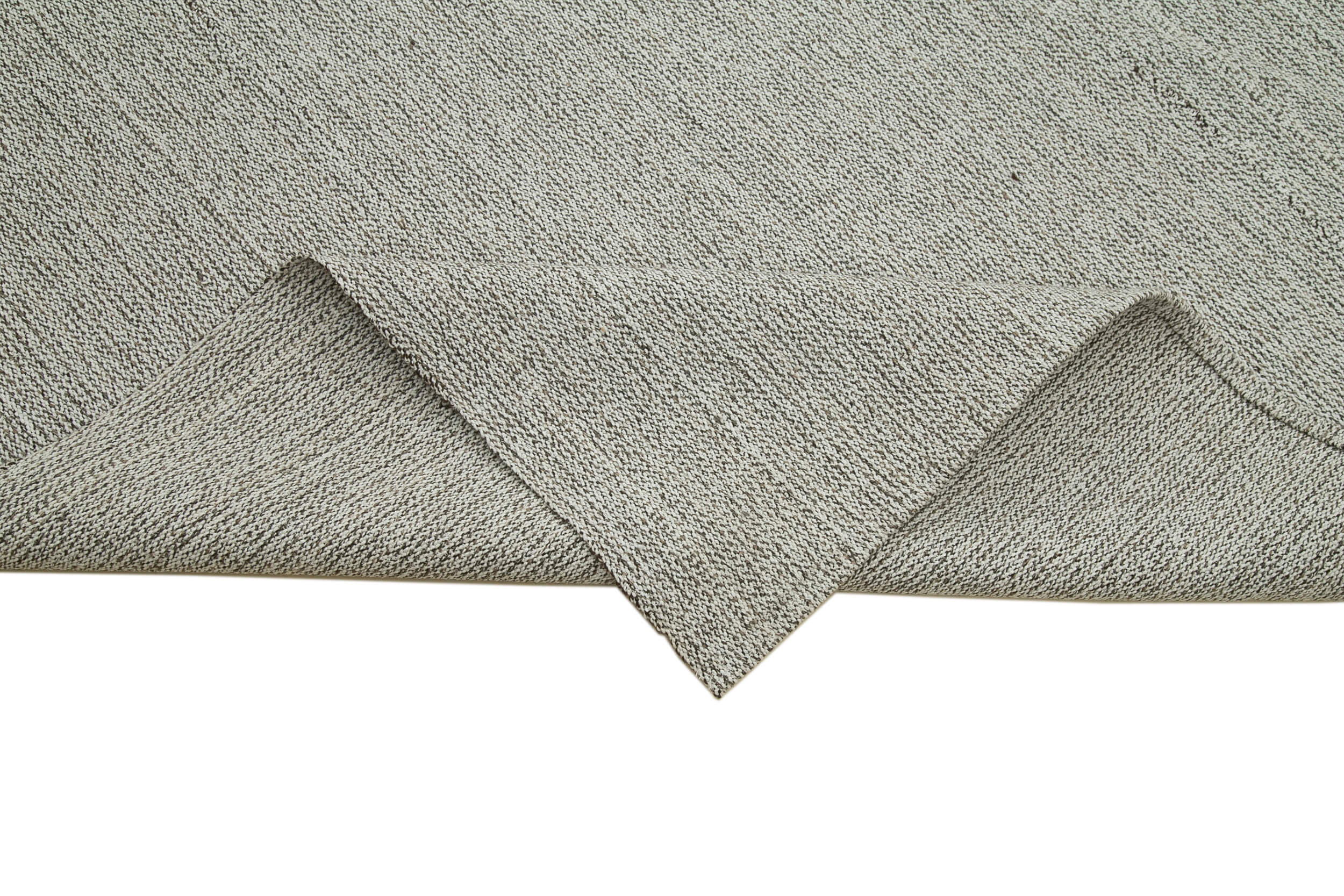 Vintage Flatweave Rug – Handmade Area Rug Cotton Wool Carpet 10'4'' x 12'6''