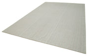 Vintage Flatweave Rug – Handmade Area Rug Cotton Wool Carpet 10'0'' x 13'9'' Beige