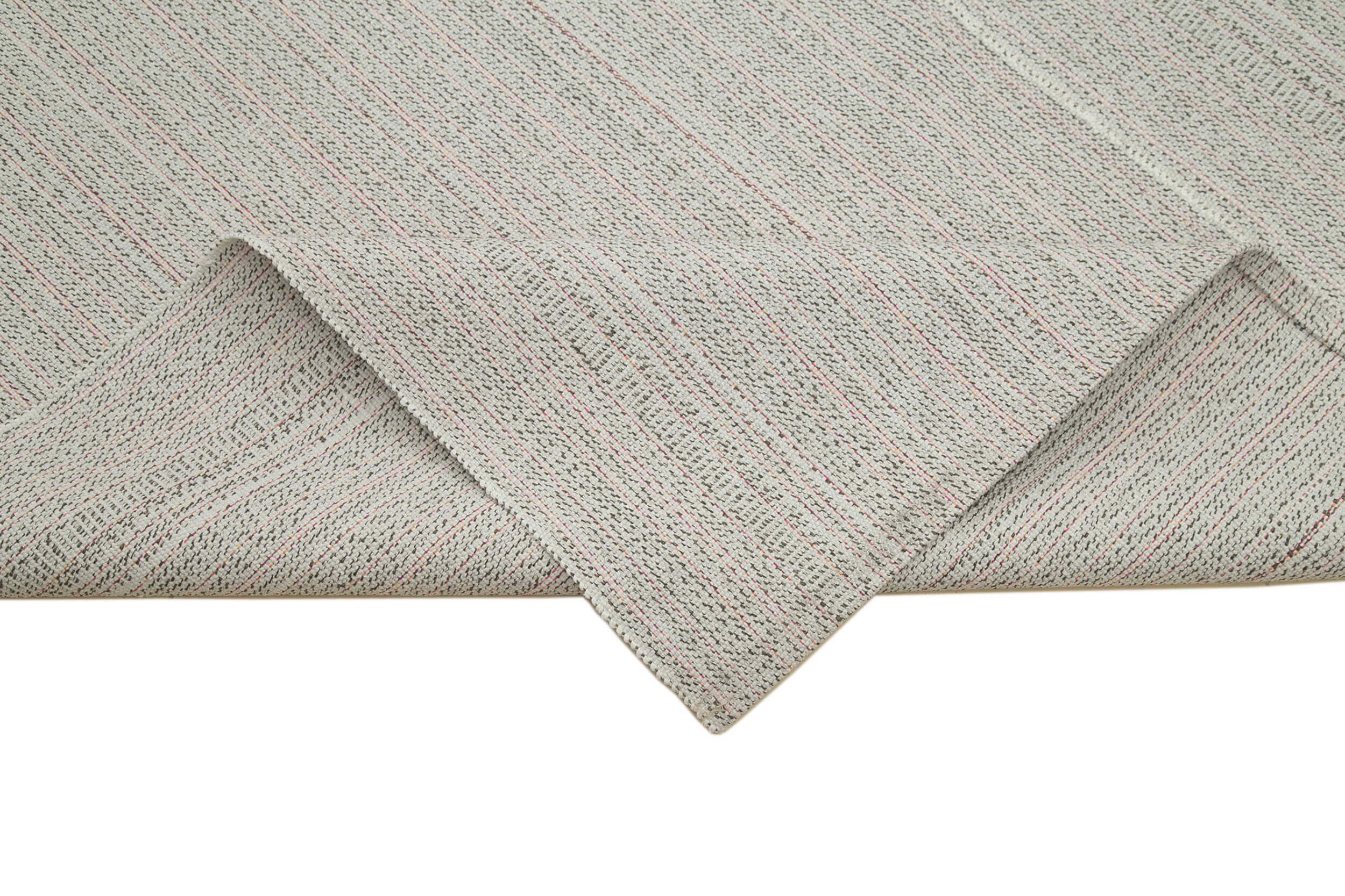 Vintage Flatweave Rug – Handmade Area Rug Cotton Wool Carpet 10'0'' x 13'9'' Beige