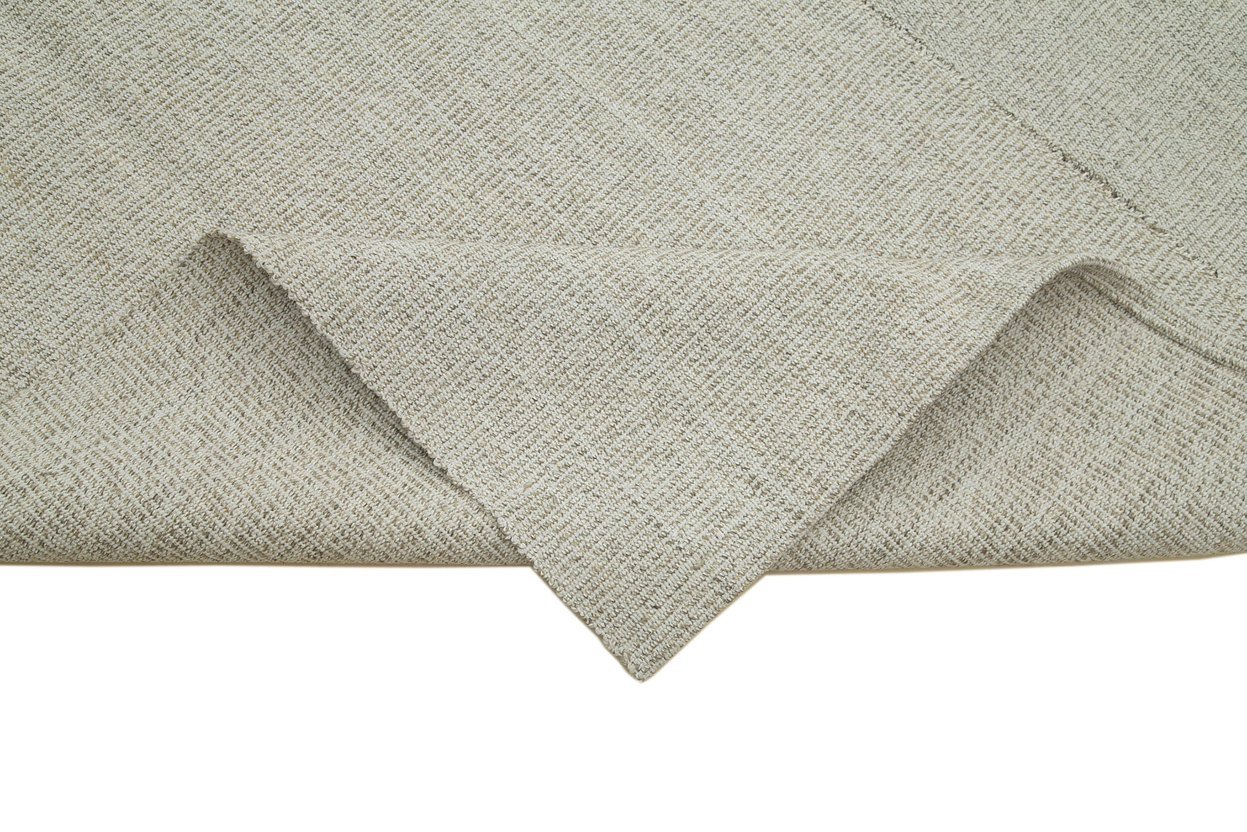 Vintage Flatweave Rug – Handmade Area Rug 10'7''x14'5'' with Soft Wool Cotton Blend