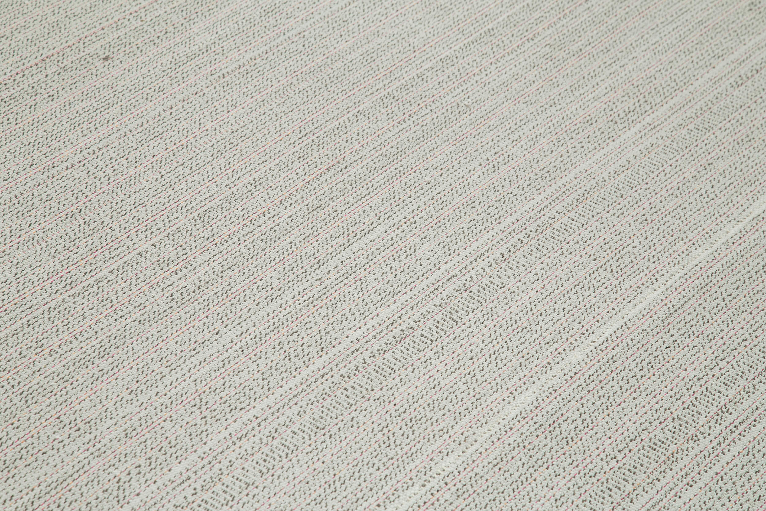 Vintage Flatweave Rug – Handmade Area Rug Cotton Wool Carpet 9'11''x13'9'' Beige